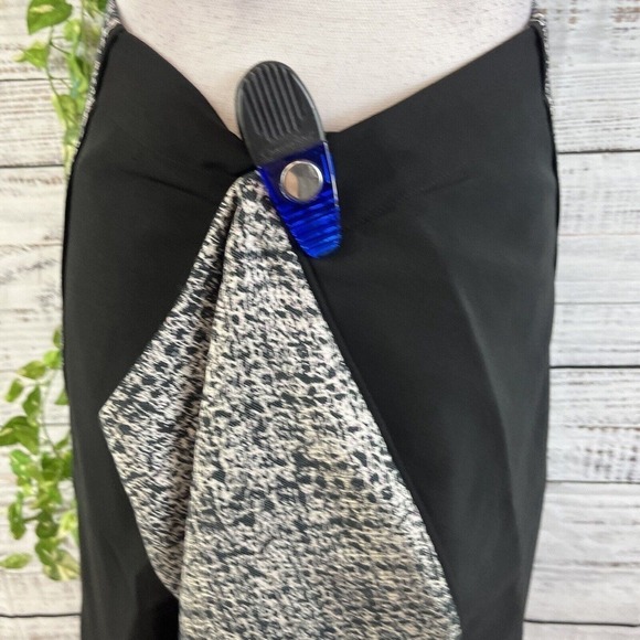 Mynt1792 Skirt Plus size 26W Black Pink Animal Print Straight Knee Career Zipper - Picture 10 of 15